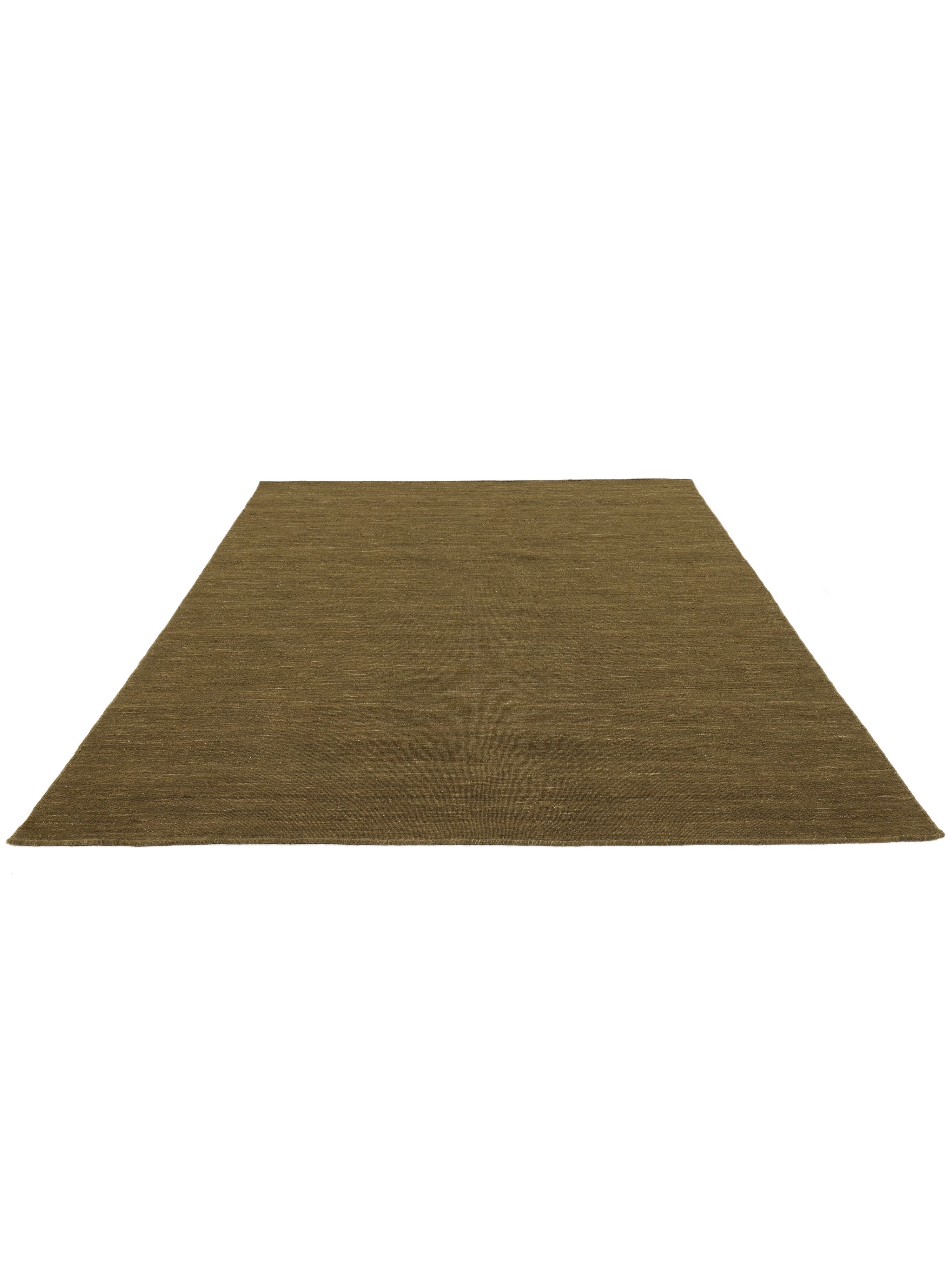 Rugvista core Kelim loom Olive Green 200 x 300 cm Wool Rug Rugvista