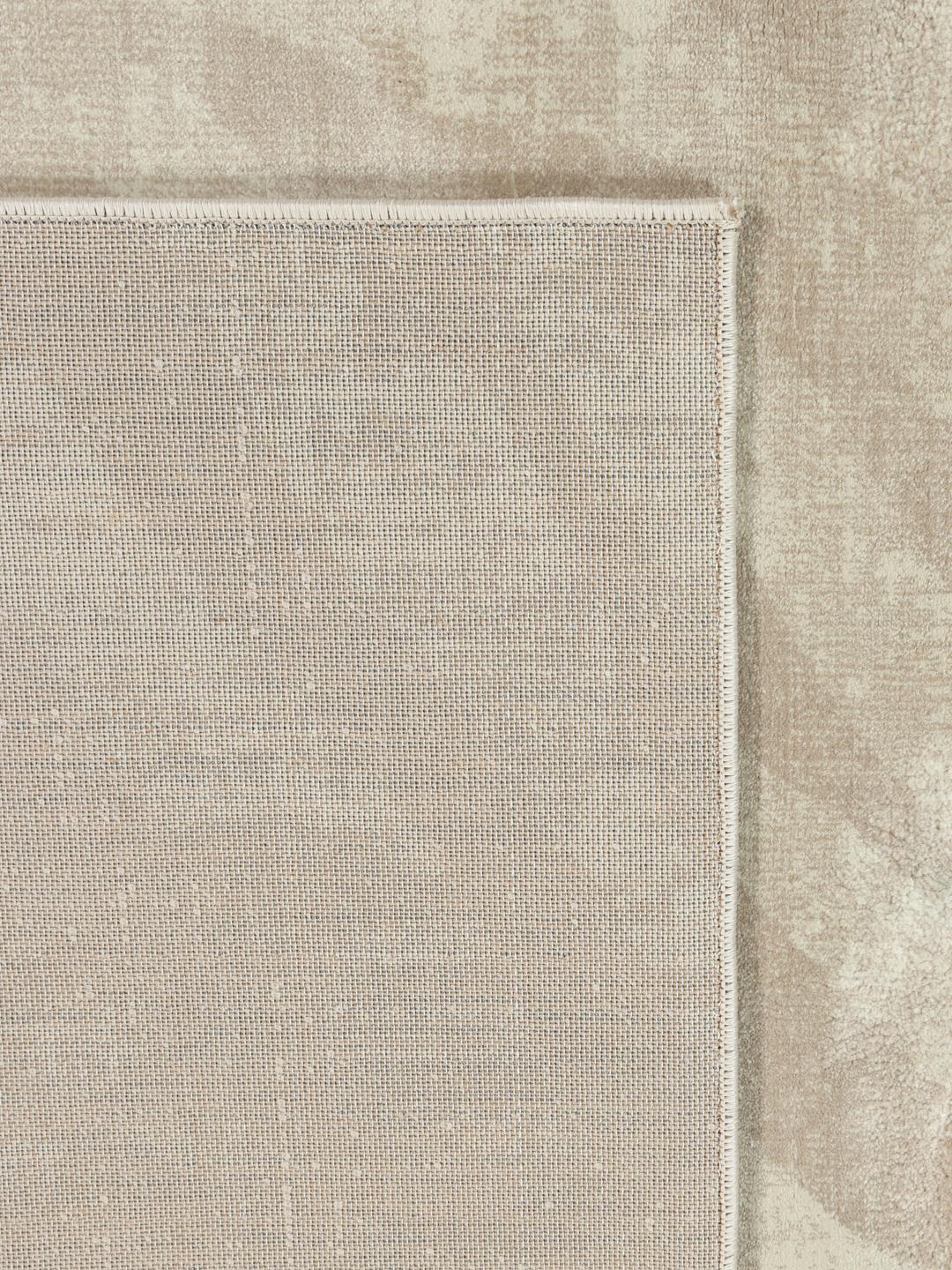 Beige løber med et subtilt dyremønster
