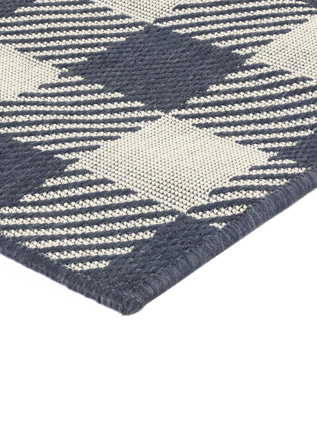 Rugvista essential - Gingham - Blue / White 140 x 200 cm Rug - Rugvista
