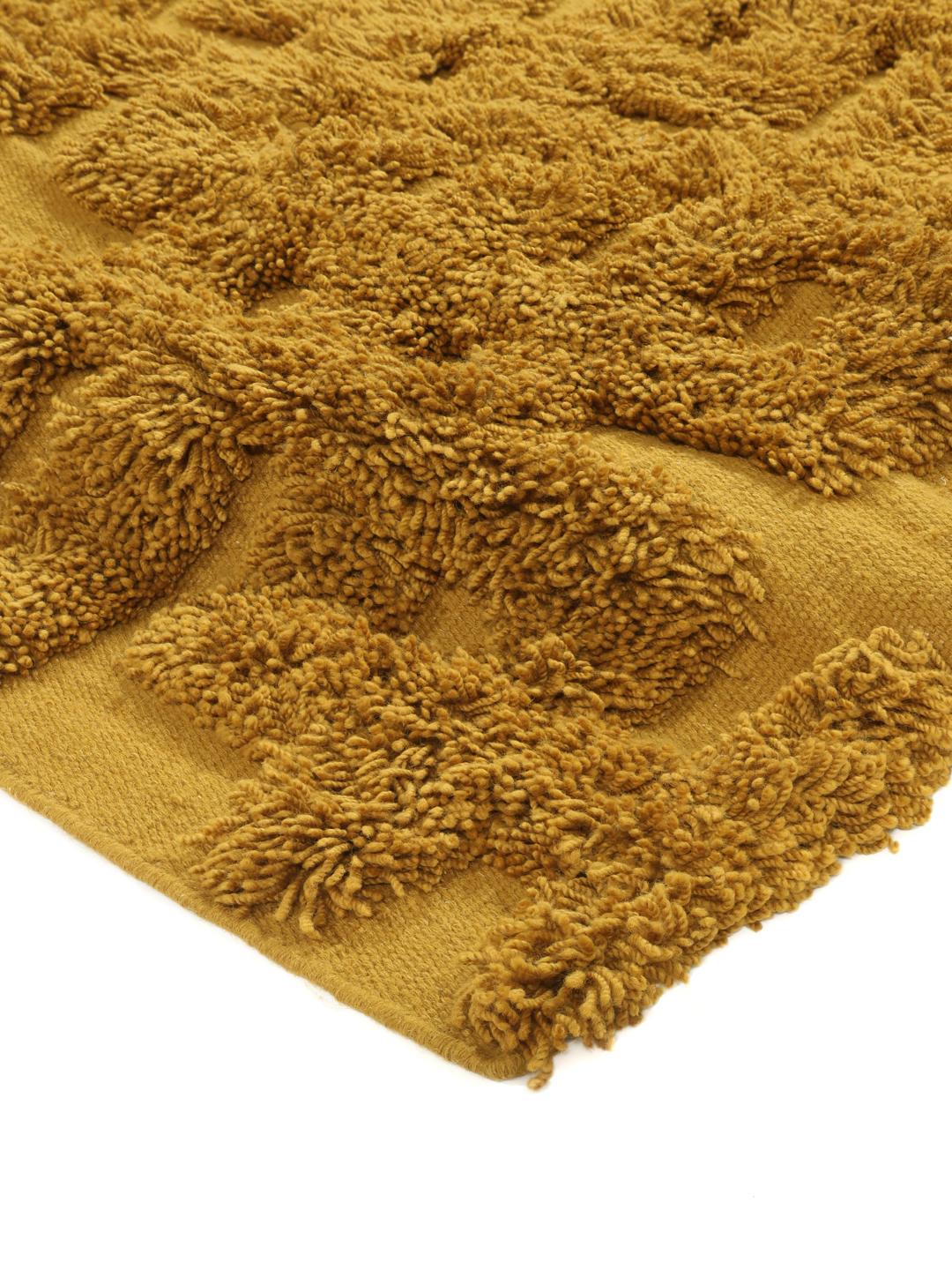 Gele loper met hoog-laag pooltextuur
