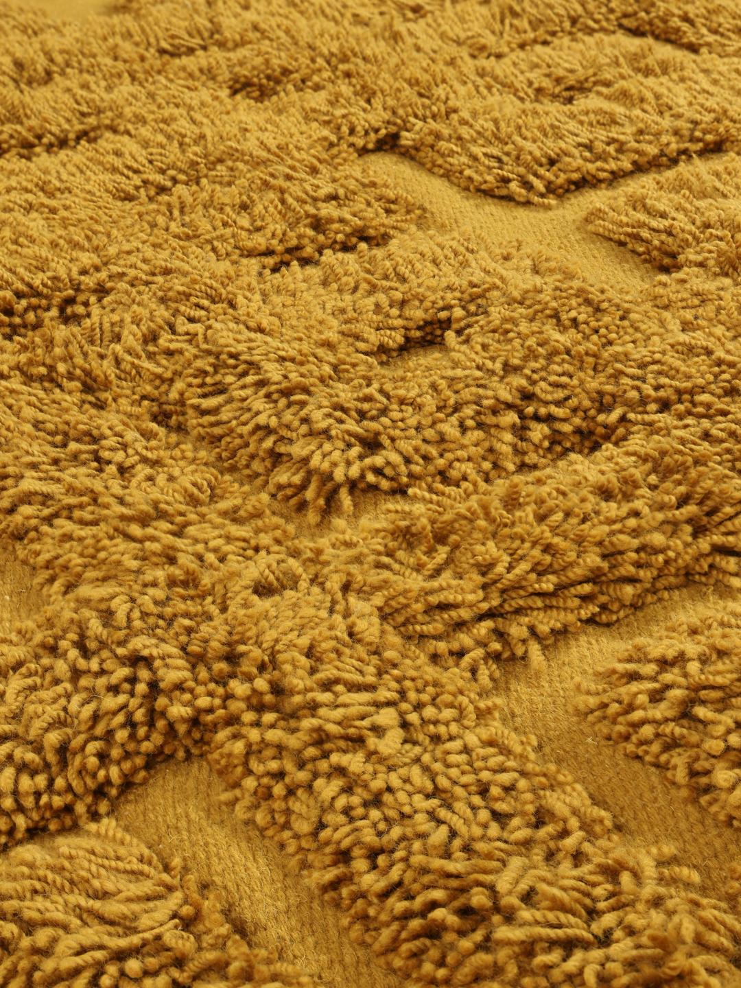 Gele loper met hoog-laag pooltextuur