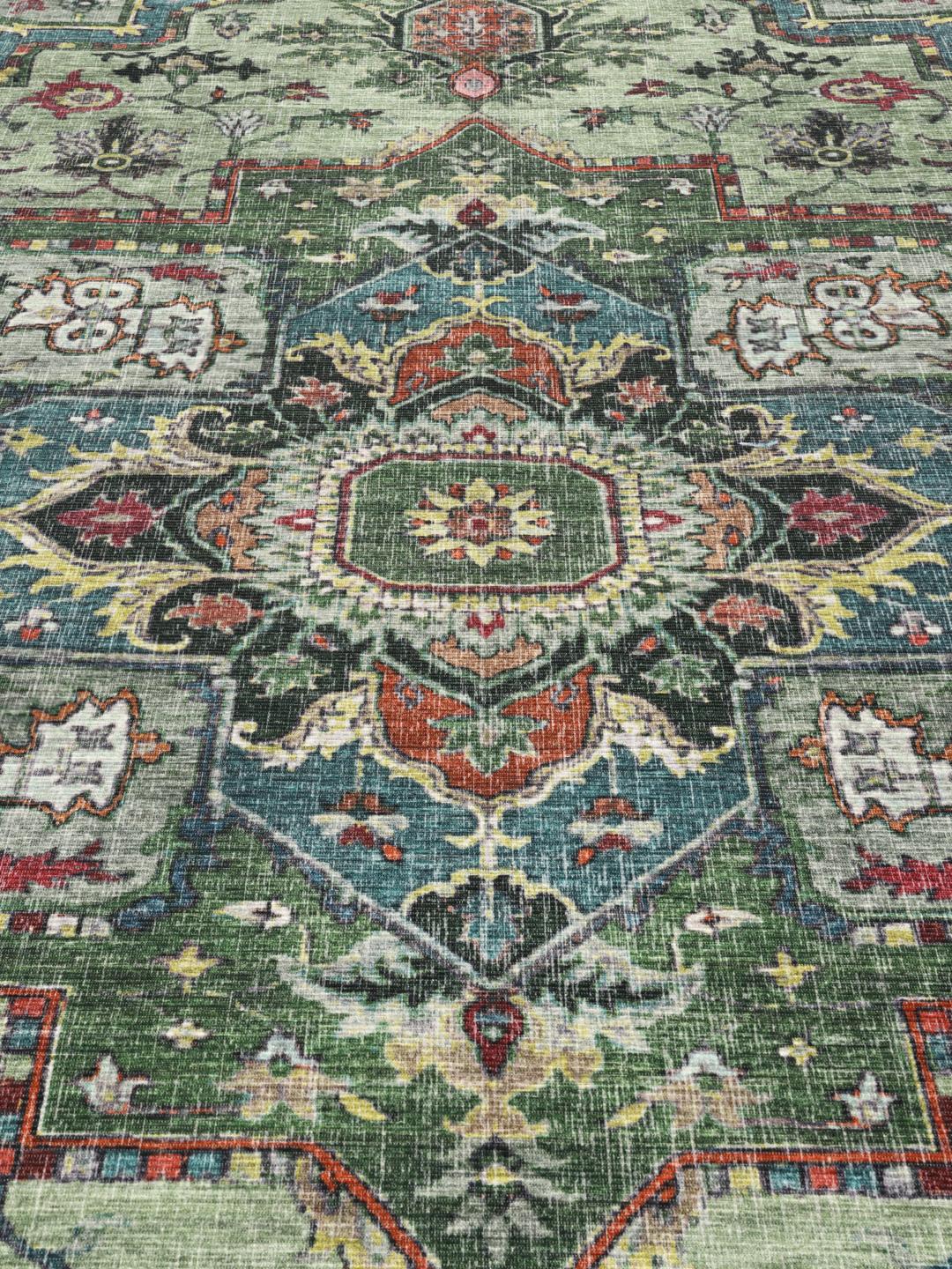 Georgia Oriental Green Rug - Rugvista