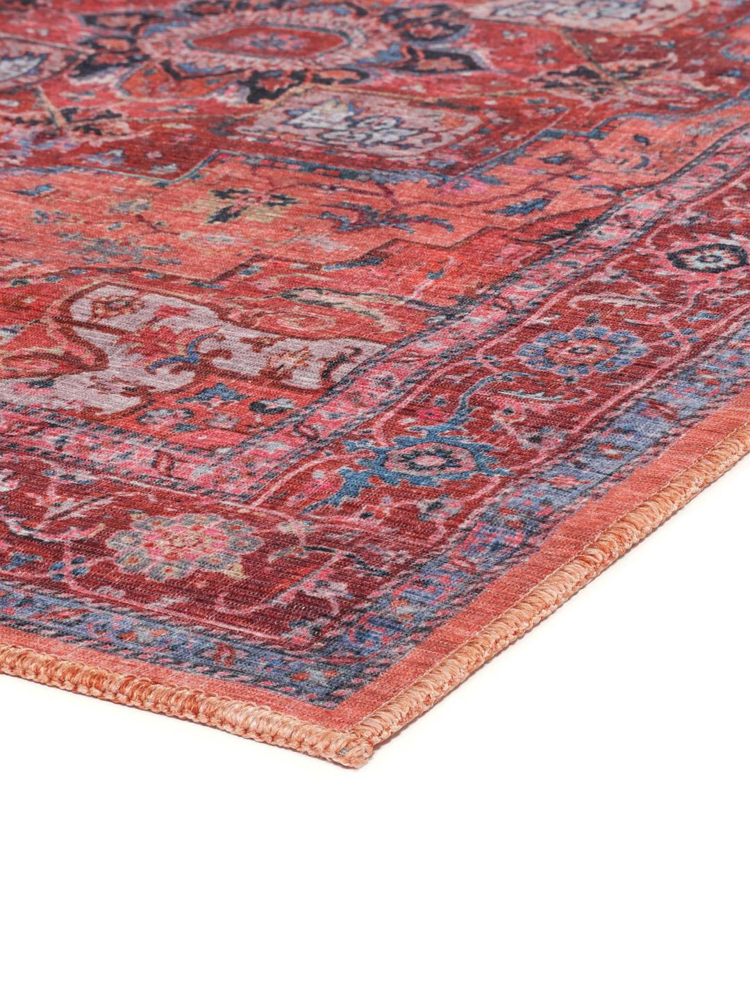 Rugvista essential - Georgia Oriental - Red / Blue 300 x 400 cm Cotton ...