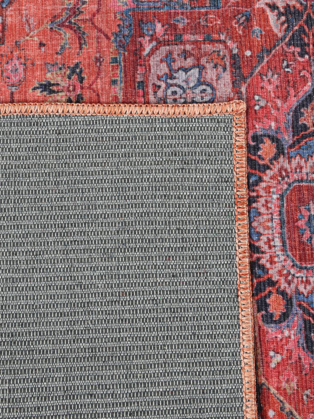 Rugvista essential - Georgia Oriental - Red / Blue 300 x 400 cm Cotton ...