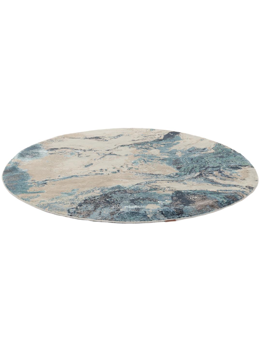 Contemporary Designs - Grey / Dark blue - 205 x 205 cm