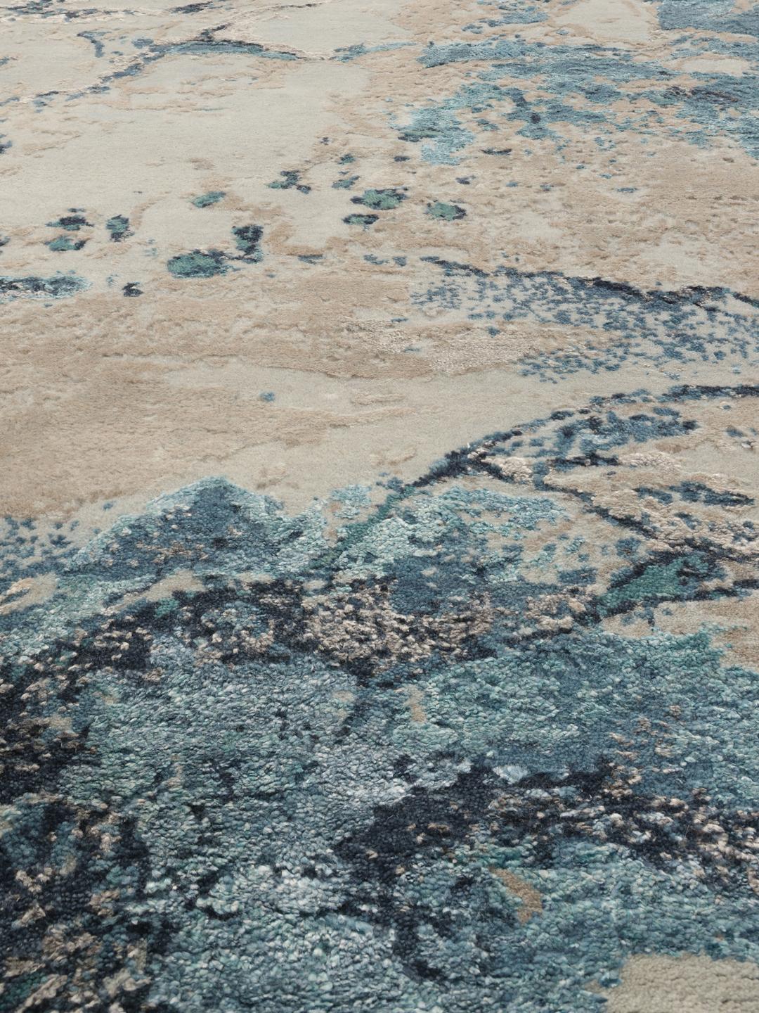 Contemporary Designs - Grey / Dark blue - 205 x 205 cm