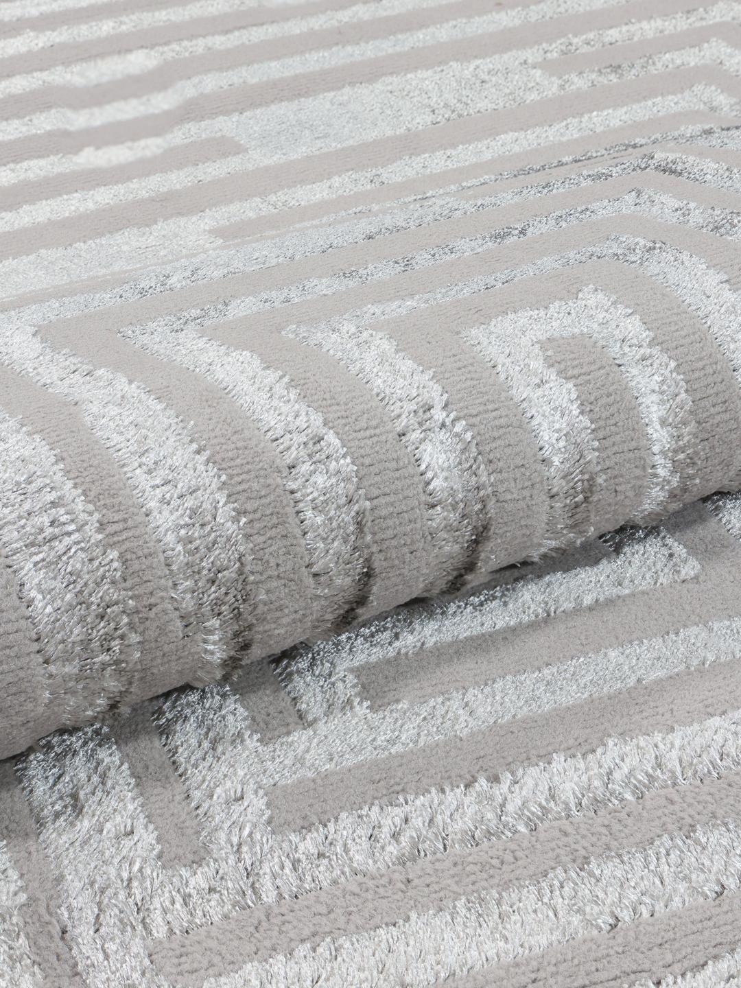 Miles - Grey / Silver grey - 200 x 300 cm