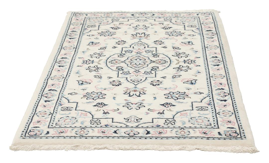 Handgeknoopt Nain 9La vloerkleed uit het Midden-Oosten in beige
