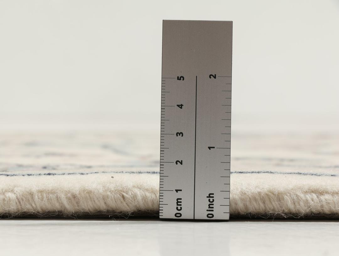 Handgeknoopt Nain 9La-tapijt uit het Midden-Oosten in beige