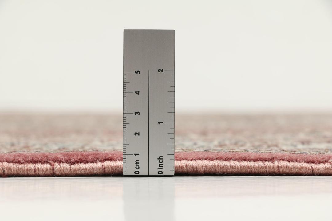 Håndknyttet mellemøstligt Tabriz 50 Raj tæppe i røde og beige nuancer