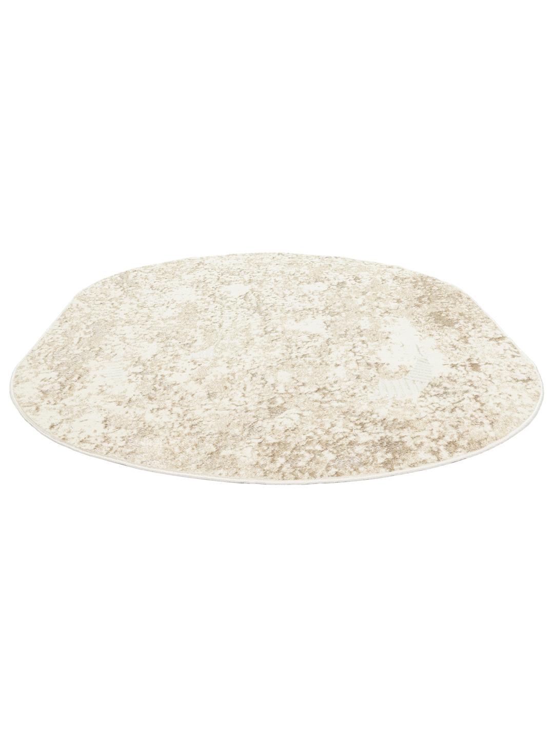 Tæppe i hvid og beige