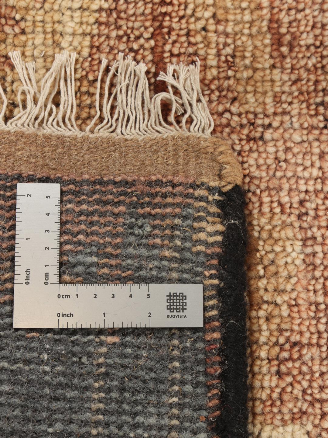 Covor runner Usak Indo înnodat manual cu design multicolor din India