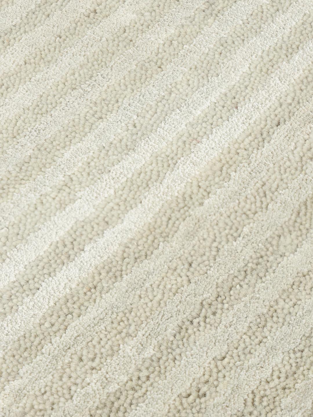 Tapis Fine Stripe en vert clair