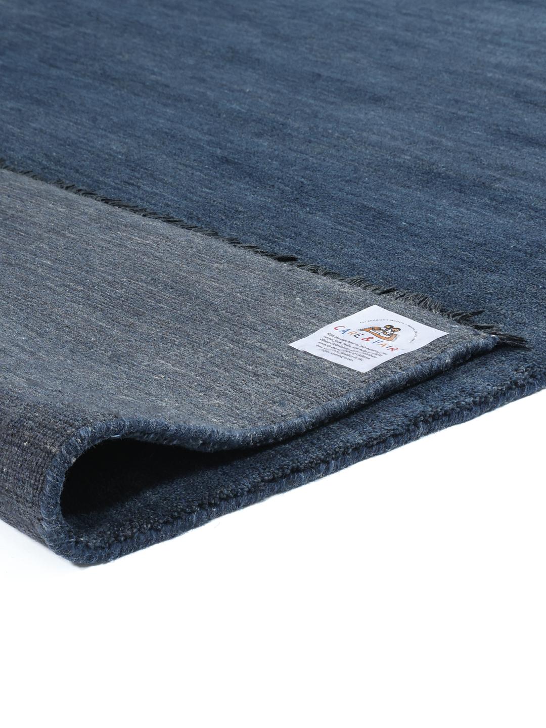 TAPIJT ROND POZZOLANA blauw cercle 133 cm