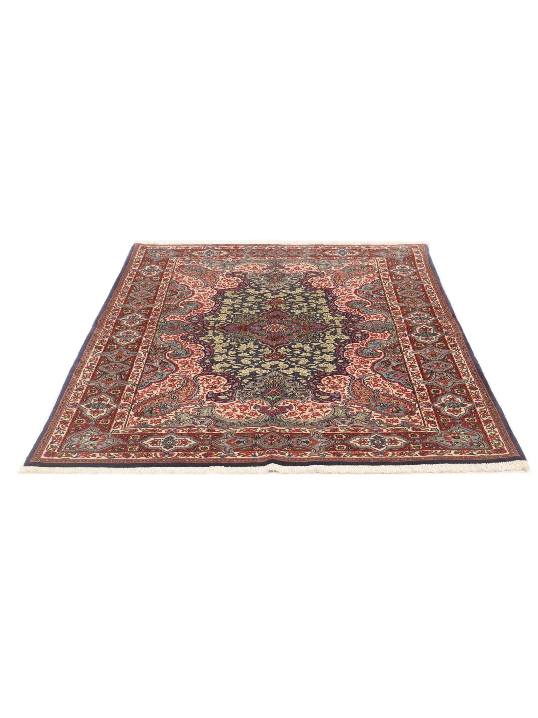 Hand-knotted Sarough rug from the Middle East in multicolor