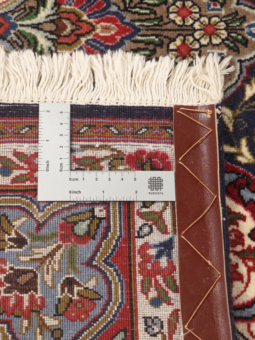 Hand-knotted Sarough rug from the Middle East in multicolor