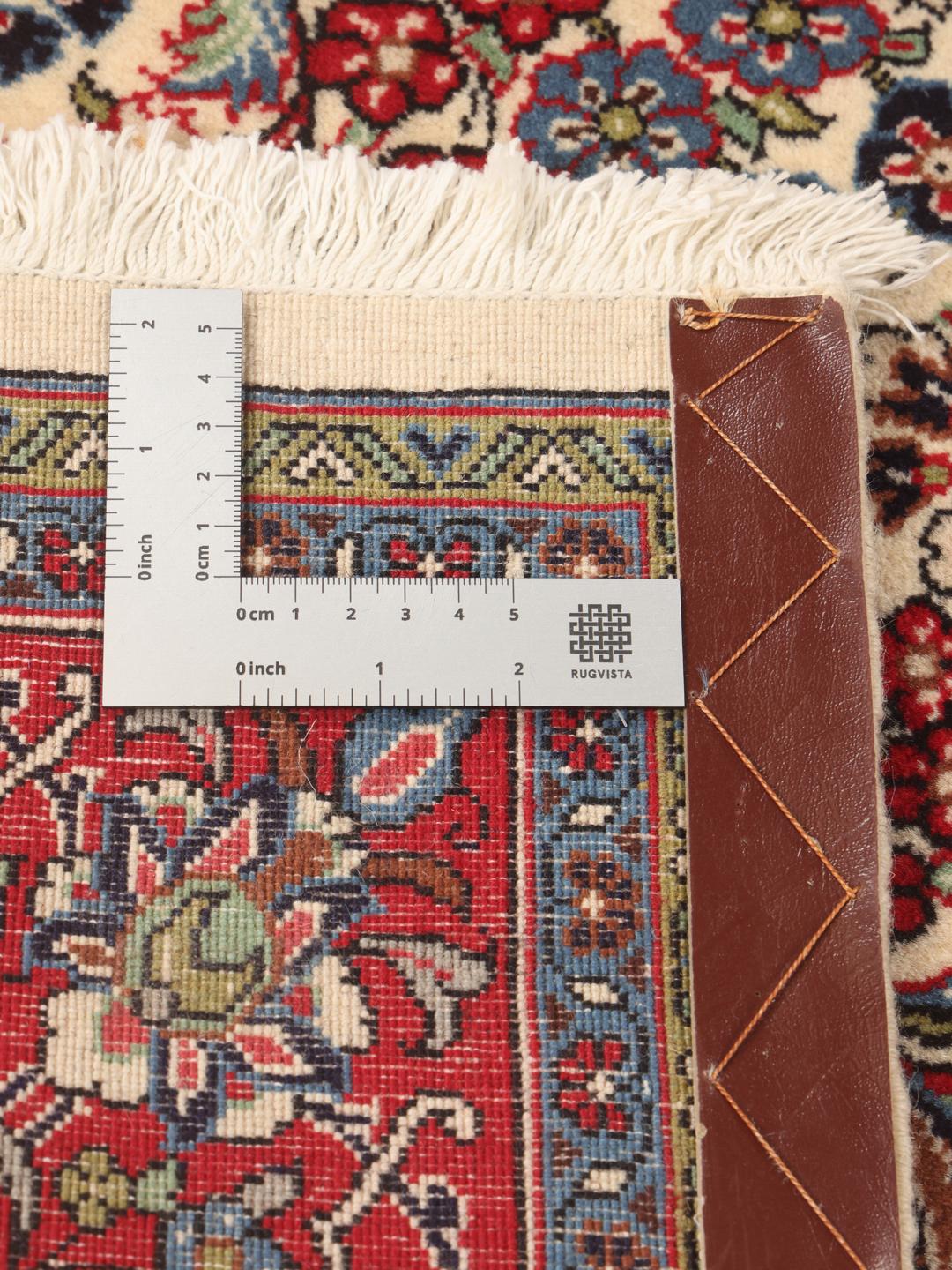 Hand-knotted Sarough rug from the Middle East in multicolor