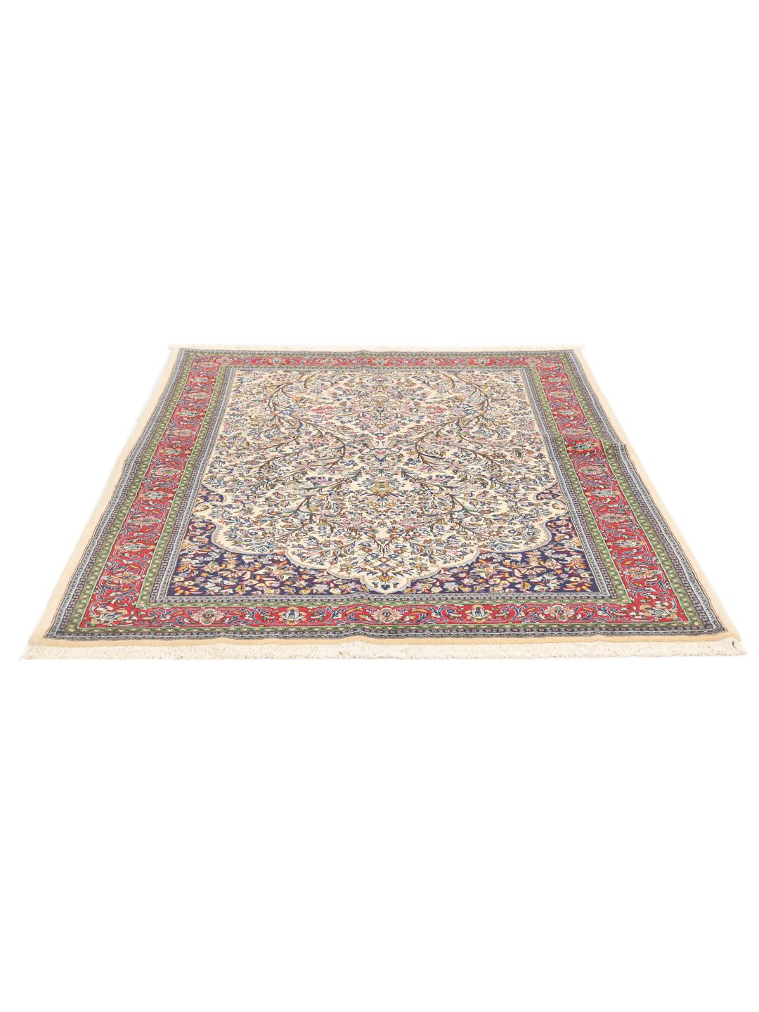 Hand-knotted Sarough rug from the Middle East in multicolor