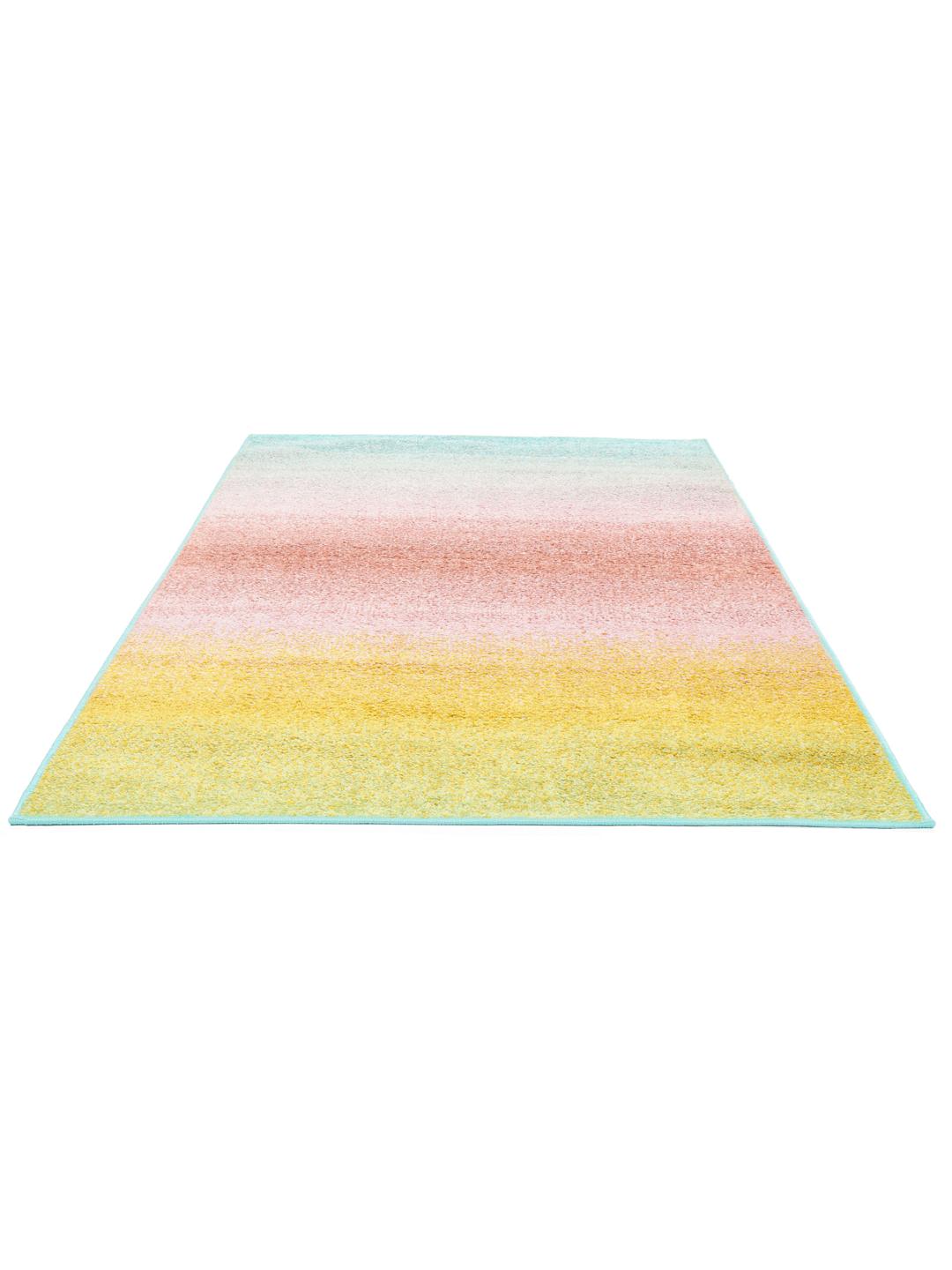 Meerkleurig tapijt met een vloeiend ombre ontwerp