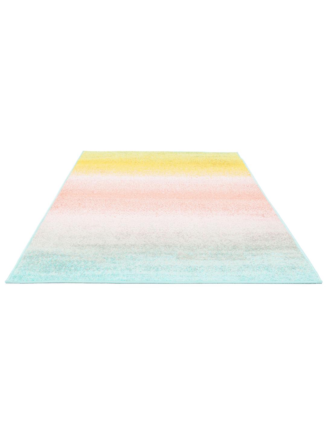 Meerkleurig tapijt met een vloeiend ombre ontwerp