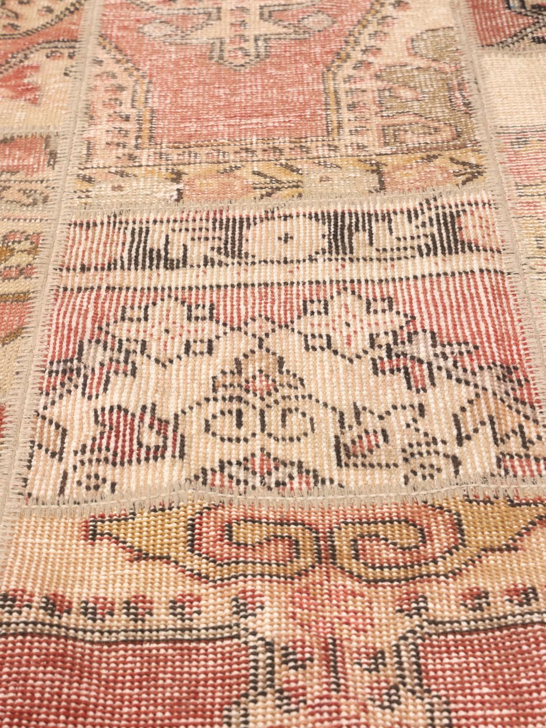 Patchwork - Brown / Orange - Ø 220 cm