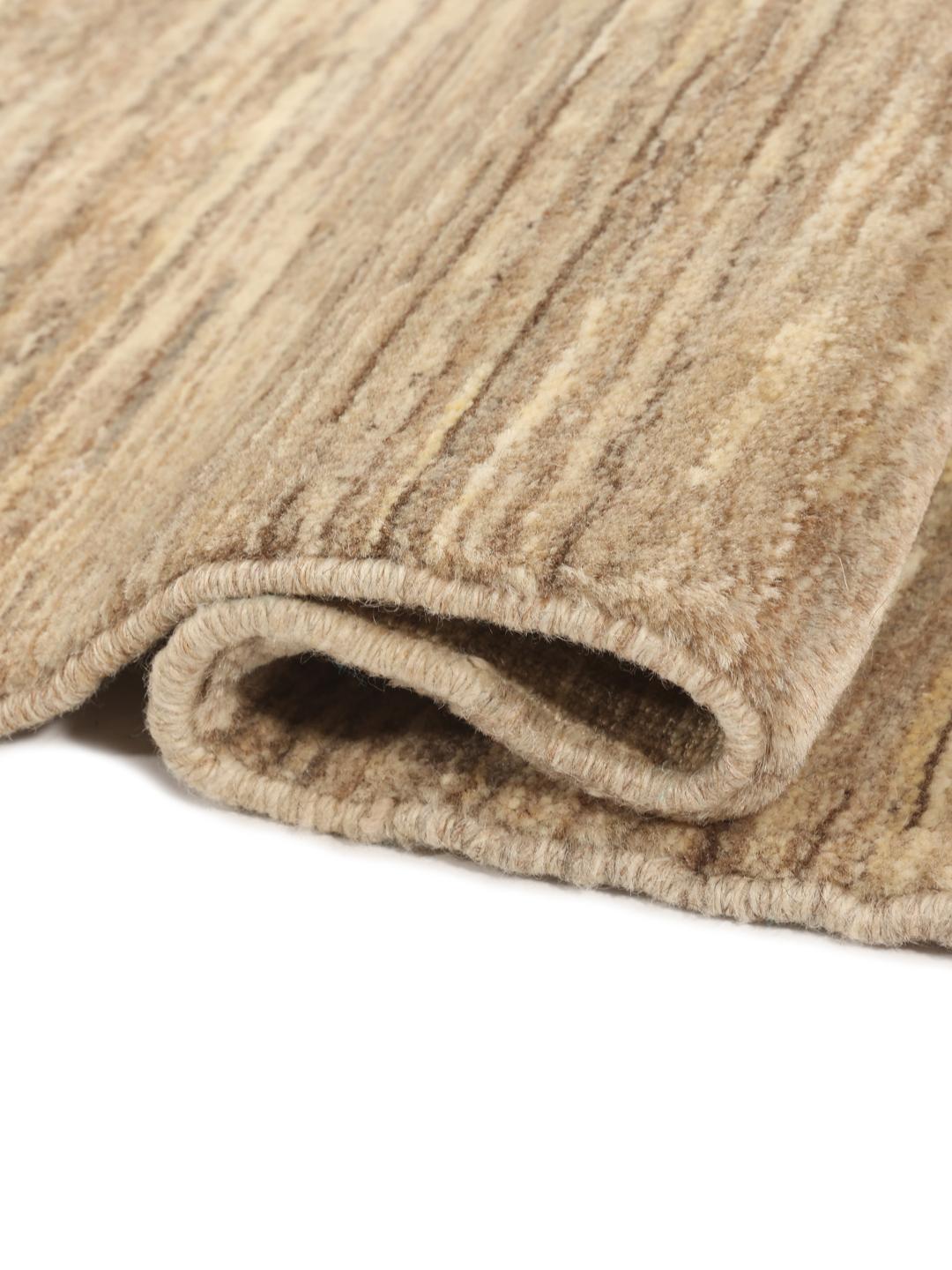 Håndknyttet Gabbeh Fine tæppe i beige toner fra Mellemøsten