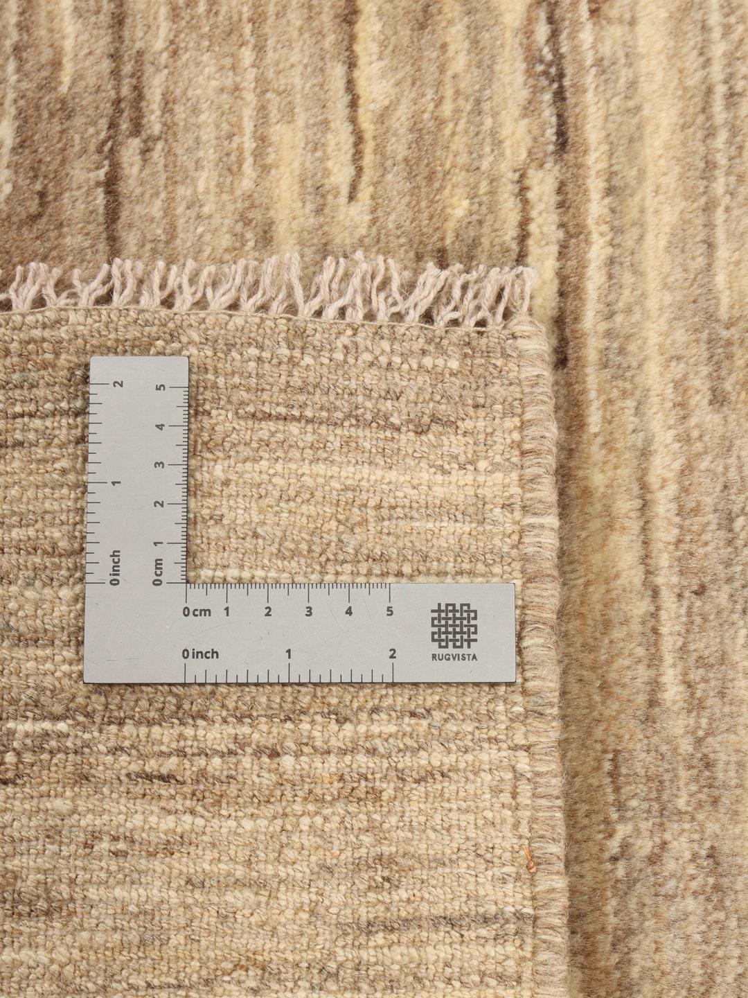 Håndknyttet Gabbeh Fine tæppe i beige toner fra Mellemøsten