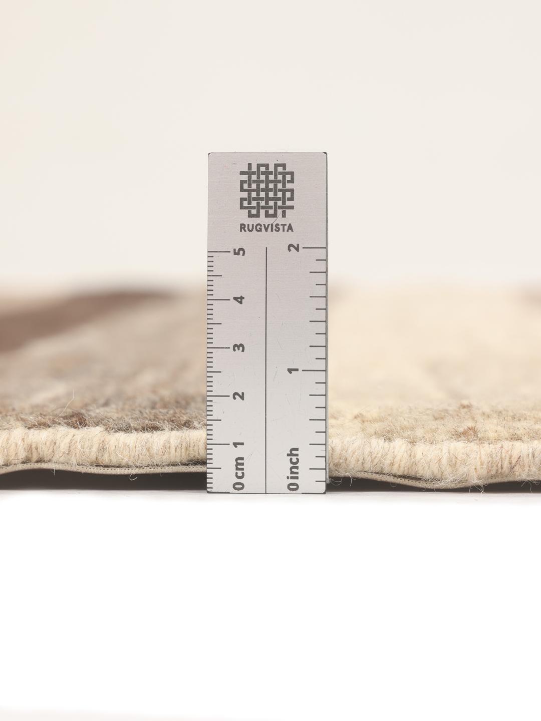 Handgeknoopt Gabbeh Fine wollen tapijt uit het Midden-Oosten in bruine en beige tinten
