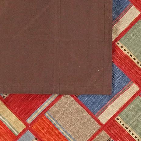 Tapis patchwork turc fait main dans des tons multicolores vibrants