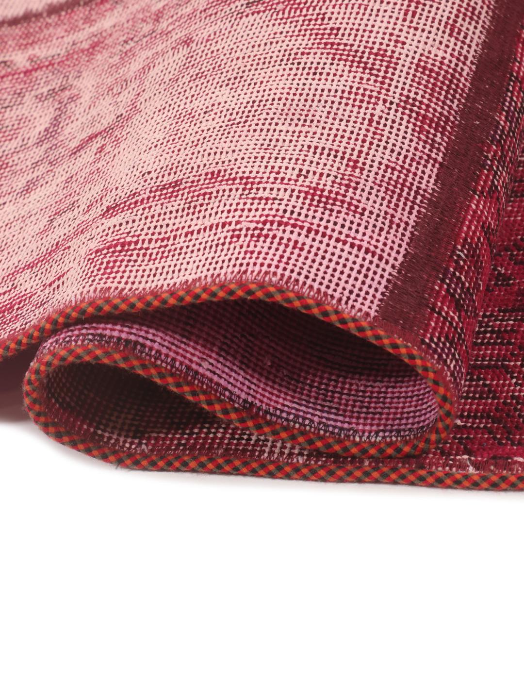 Hand-knotted patchwork rug from the Middle East in vibrant shades of red