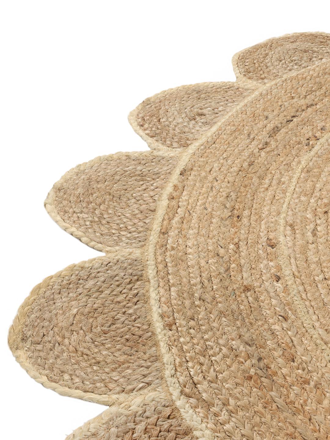 Round Rug Calm Mia Beige Rug - Rugvista