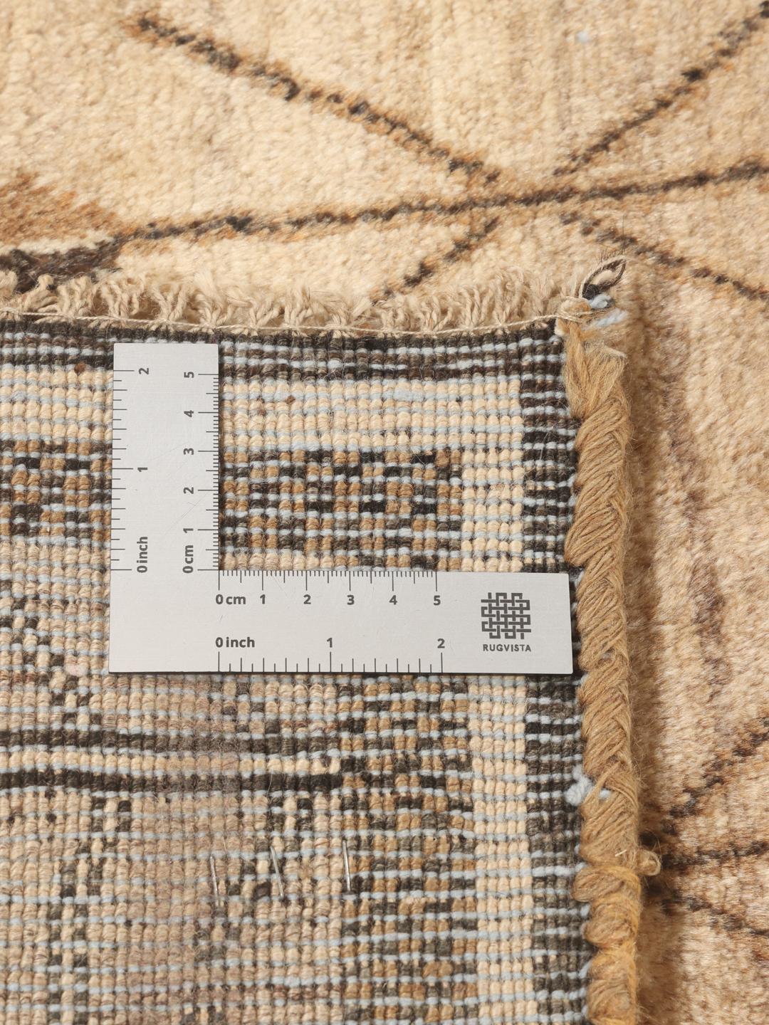 Hand-knotted Gabbeh Fine rug from the Middle East in beige tones