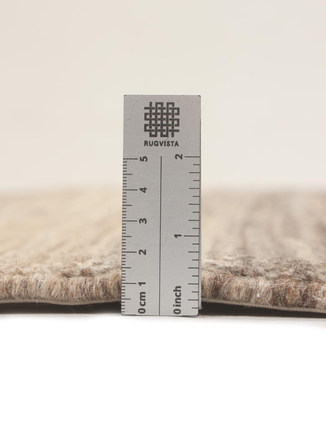 Hand-knotted Gabbeh rug from the Middle East in brown and beige tones