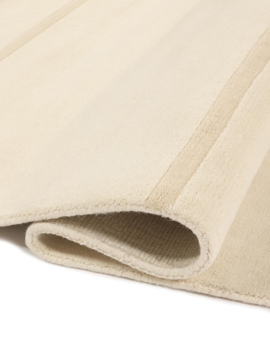 Håndvævet mønstret moderne beige tæppe fra Indien