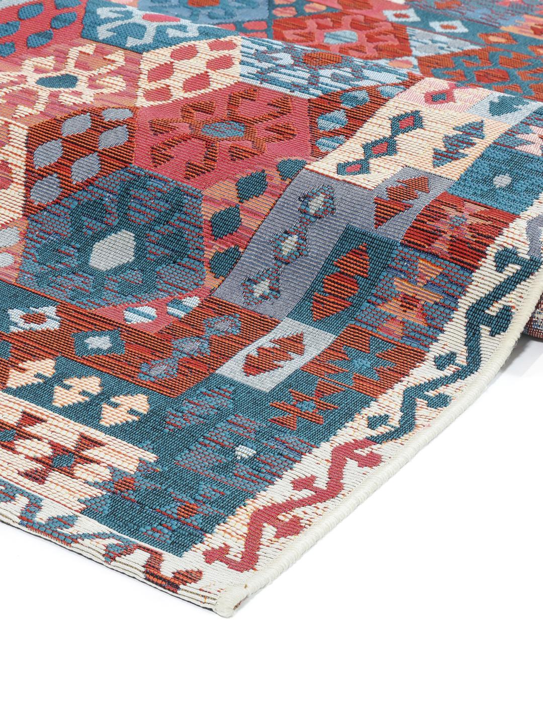 Ruva Kilim - Albastru / Roşu - 140 x 200 cm