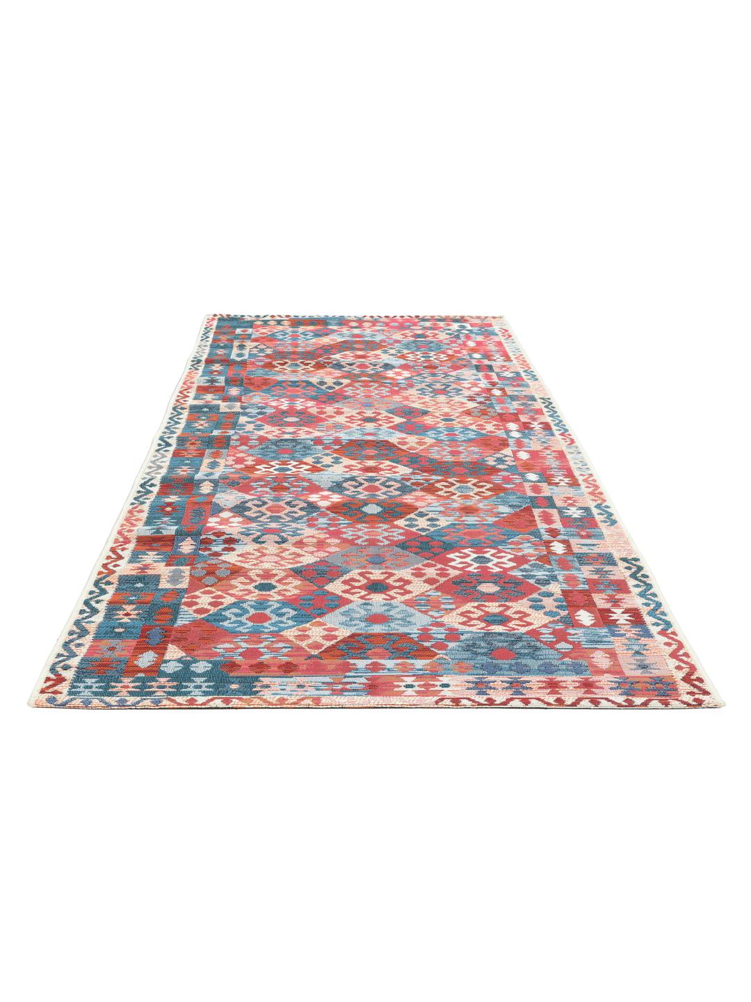 Ruva Kilim - Albastru / Roşu - 80 x 200 cm