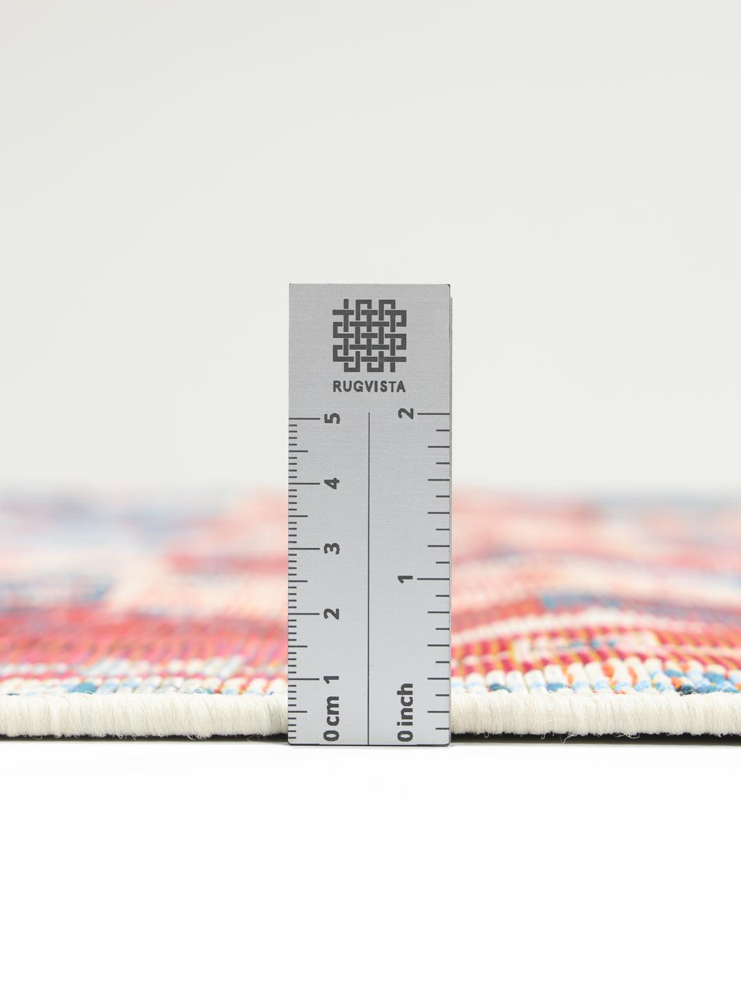 Ruva Kilim - Blauw / Rood - Ø undefined cm