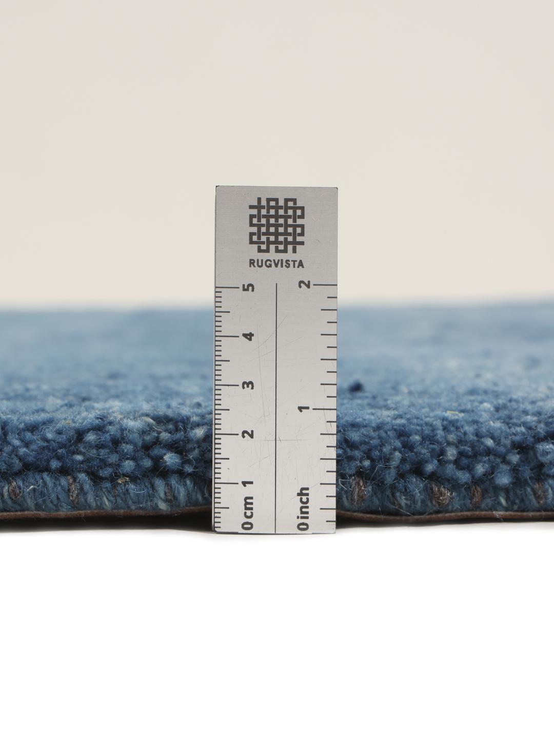 Handgeknoopt Gabbeh Fine tapijt uit het Midden-Oosten in blauwtinten