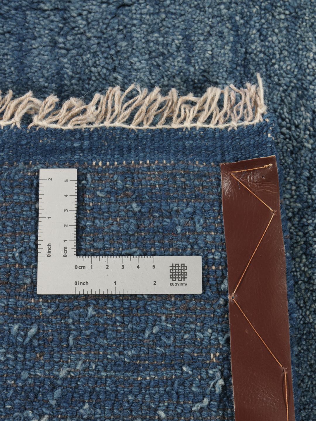 Handgeknoopt Gabbeh Fine tapijt uit het Midden-Oosten in blauwtinten