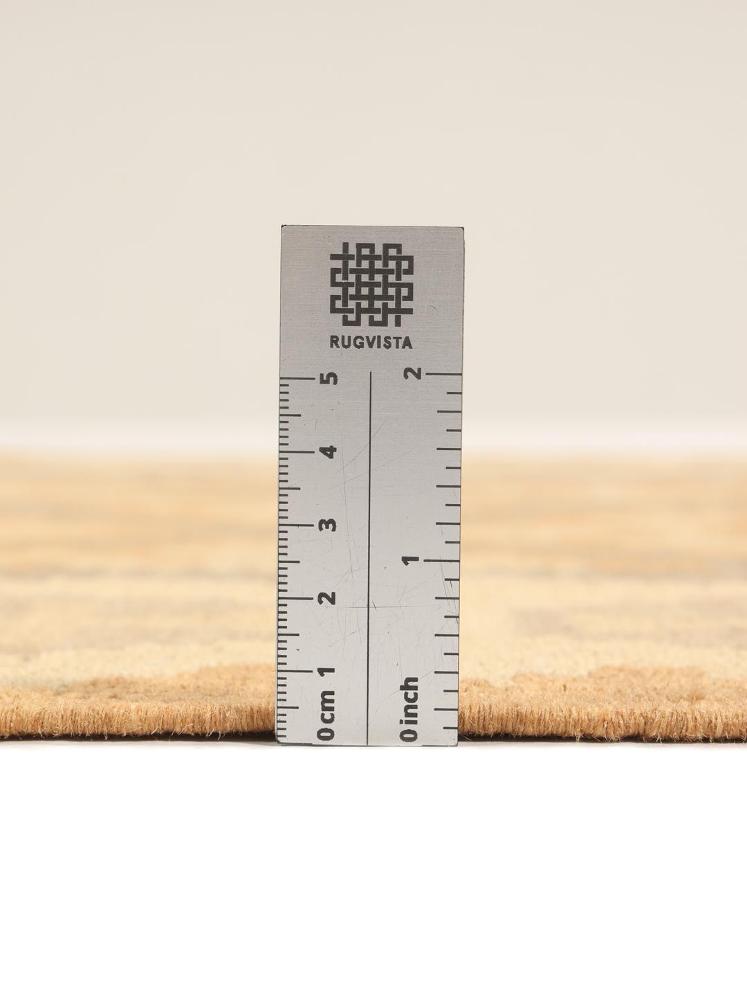 Tappeto Kilim Ghashghai tessuto a mano nei colori beige e marrone dal Medio Oriente