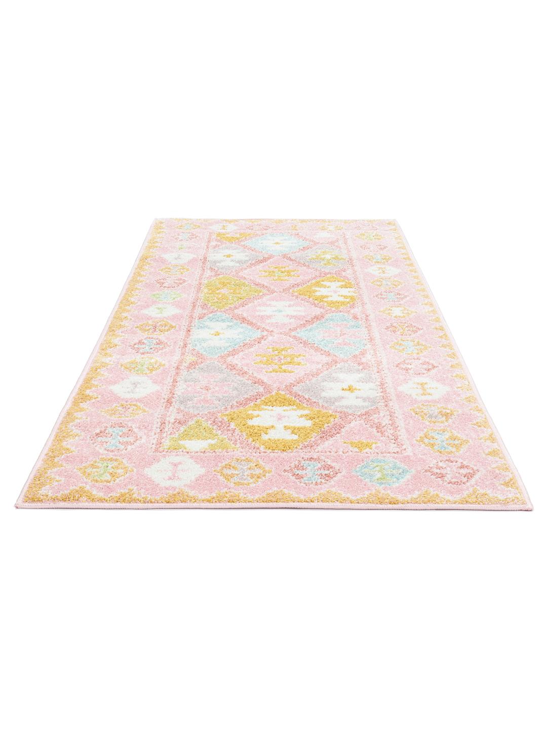 Multicolour loper met geometrische motieven