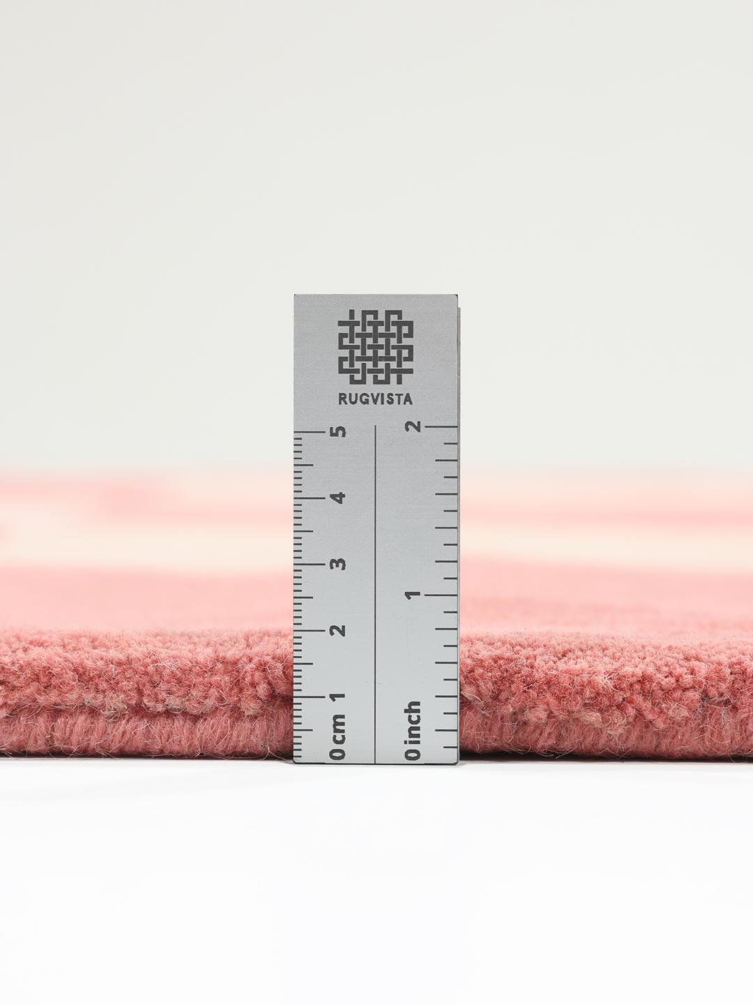 Handgemaakt roze vloerkleed