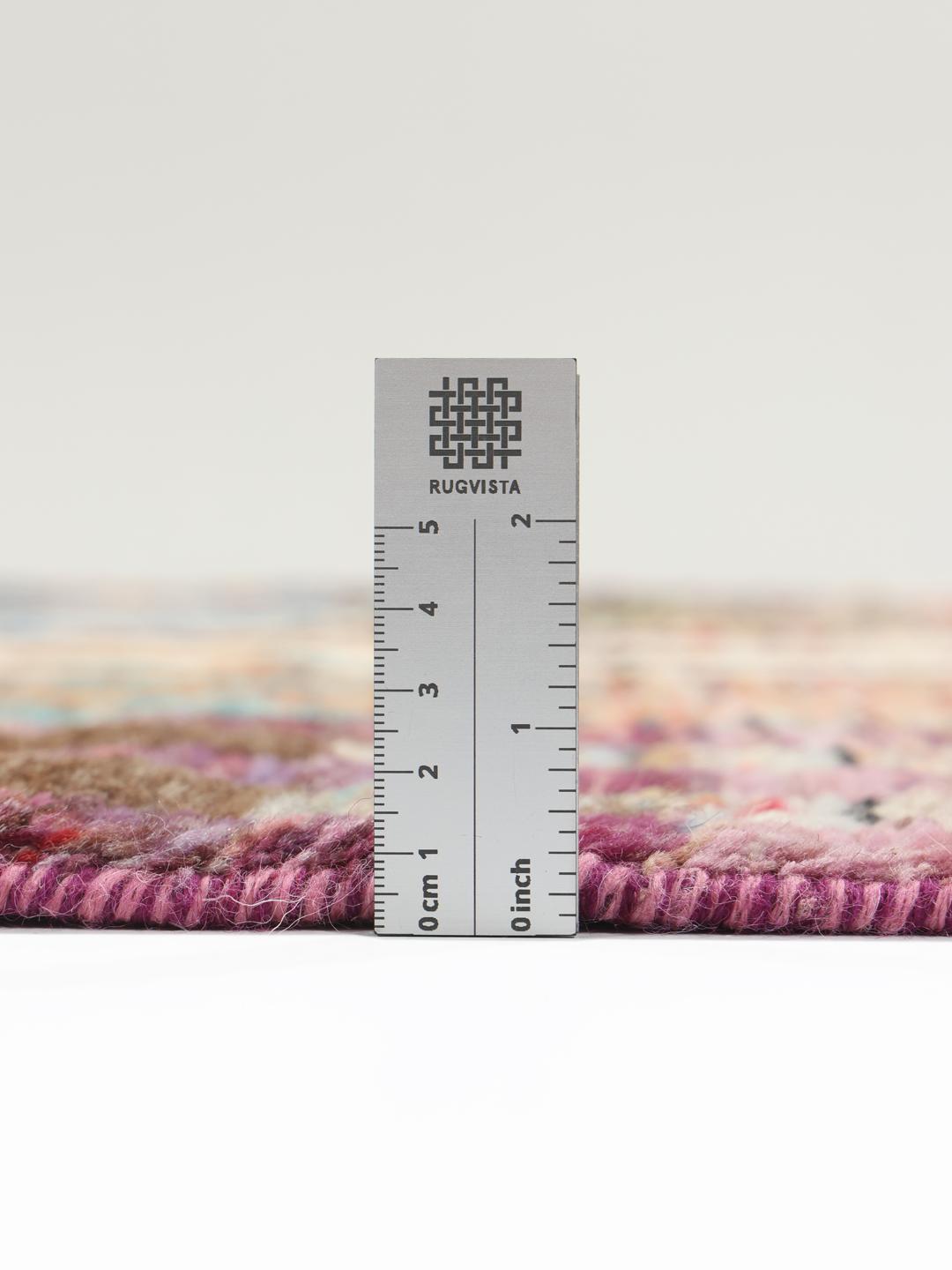 Hand-knotted multicoloured Berber rug from Afghanistan