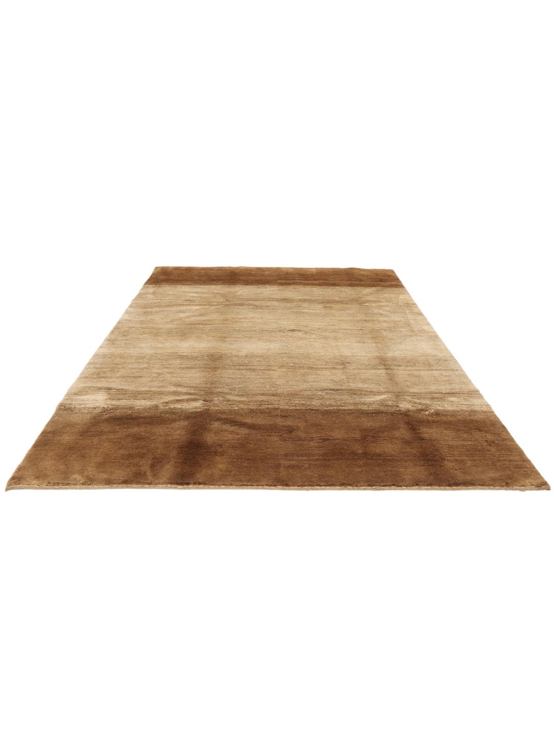 Hand-knotted Gabbeh Fine rug from the Middle East in brown tones