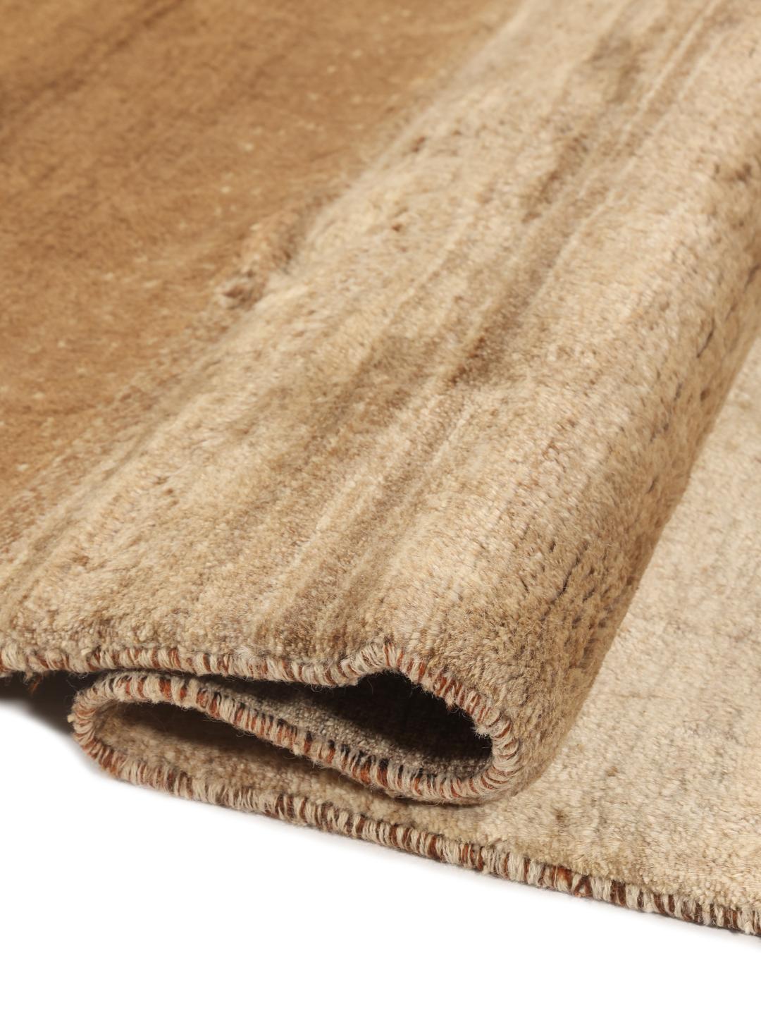 Hand-knotted Gabbeh Fine rug from the Middle East in brown tones