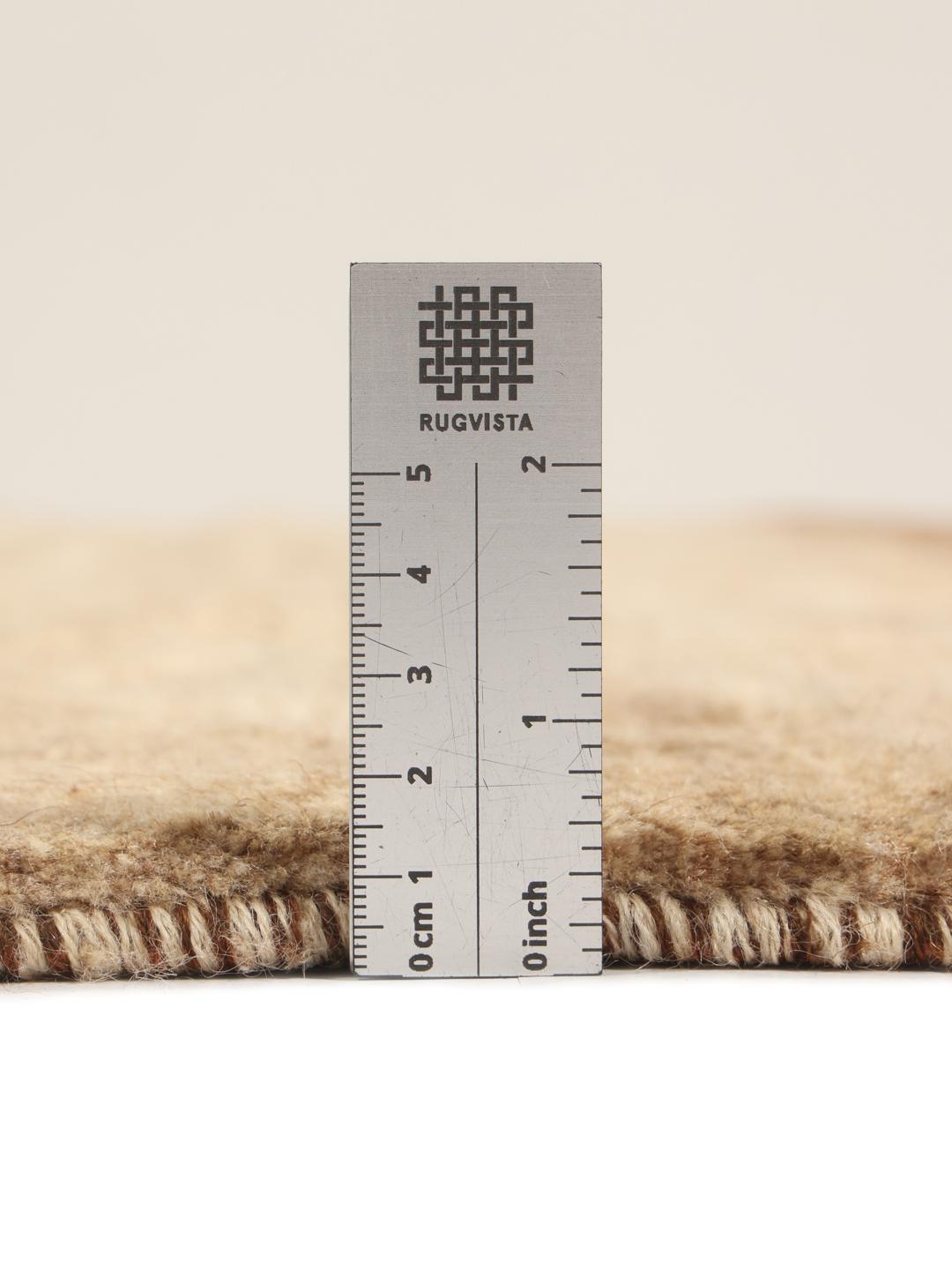 Hand-knotted Gabbeh Fine rug from the Middle East in brown tones