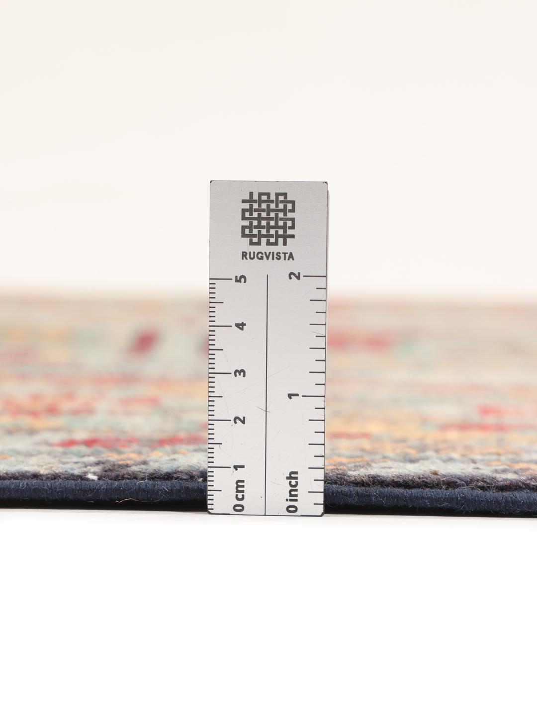 Tapis Afghan Akhche noué à la main en gris avec des motifs géométriques traditionnels