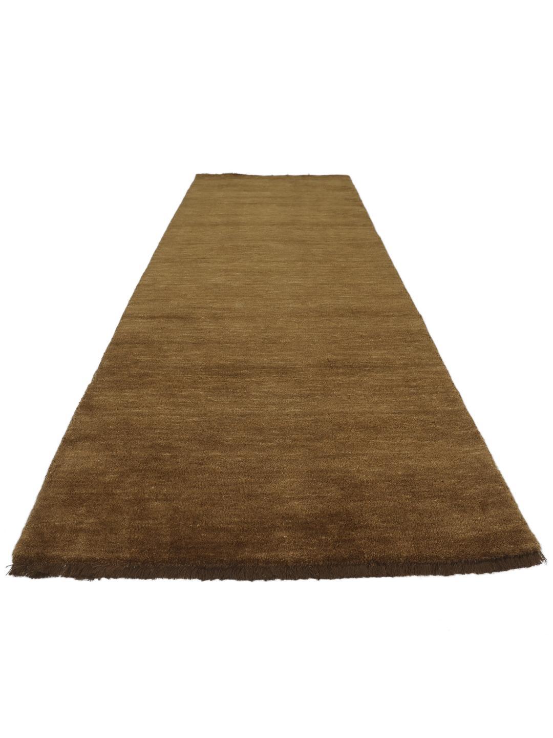 Handloom Fringes brun løber - Rugvista