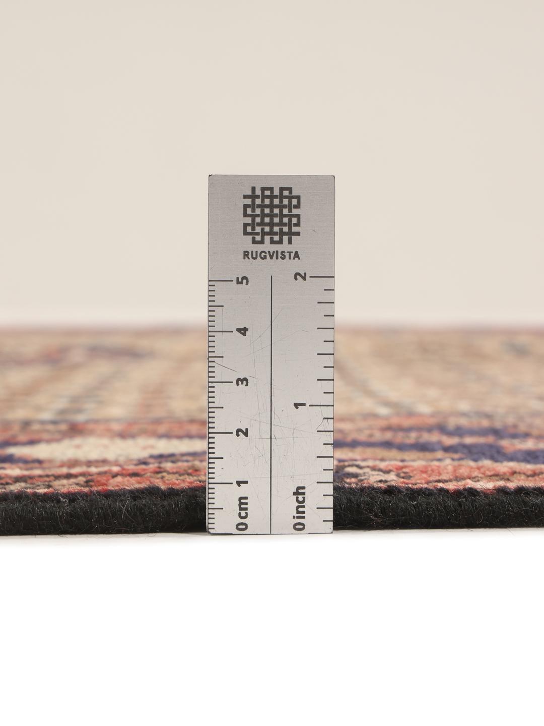 Handgeknoopt Koliai-tapijt uit het Midden-Oosten met een multicolor geometrisch patroon