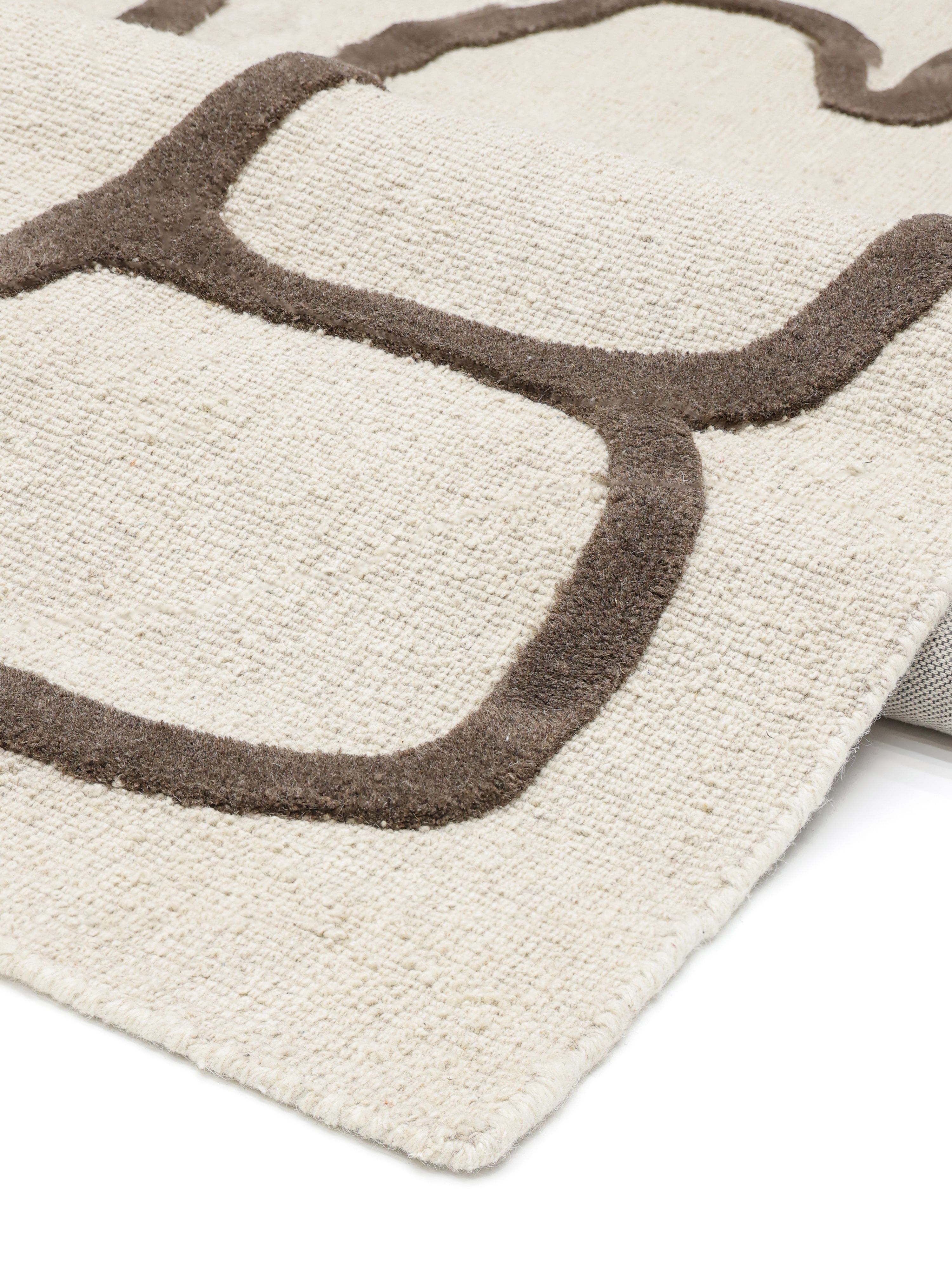 Rugvista core - Aura - アイボリーホワイト / 茶色 200 x 300 cm